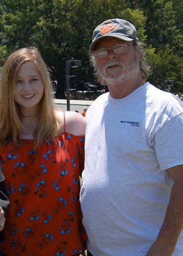 Amanda Kate and her dad
